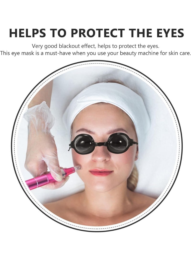 CLENEA 1 Set beauty eye mask eye protection glasses black glasses protective glasses shot glasses disposable sunbathing eye patch light goggle skin pu Facial mask - Image 3